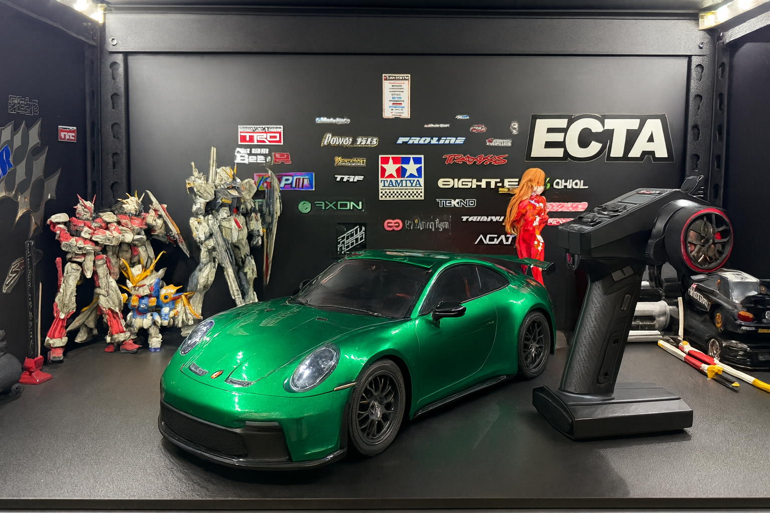 Tamiya Porsche 911 GT3 (992) RTR — 1/10 2WD RC Touring Car with Painted Body & Realistic LED Headlights/Taillights