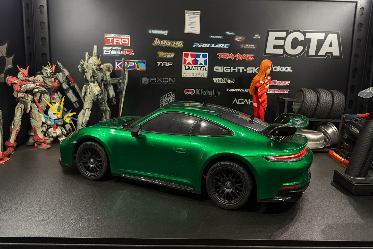 Tamiya Porsche 911 GT3 (992) RTR — 1/10 2WD RC Touring Car with Painted Body & Realistic LED Headlights/Taillights