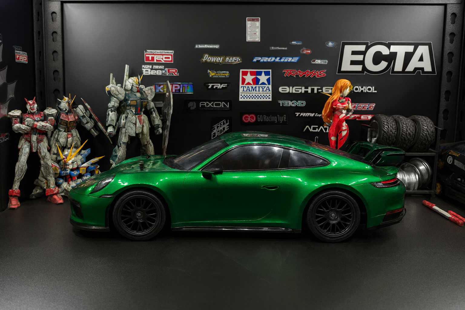 Tamiya Porsche 911 GT3 (992) RTR — 1/10 2WD RC Touring Car with Painted Body & Realistic LED Headlights/Taillights