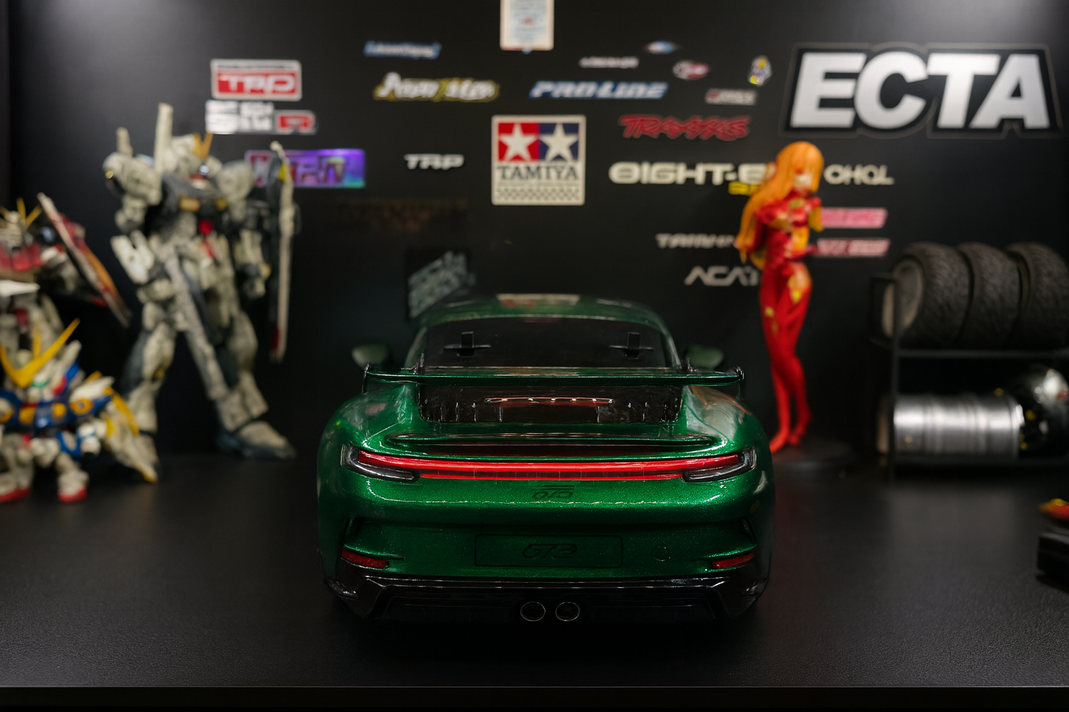 Tamiya Porsche 911 GT3 (992) RTR — 1/10 2WD RC Touring Car with Painted Body & Realistic LED Headlights/Taillights
