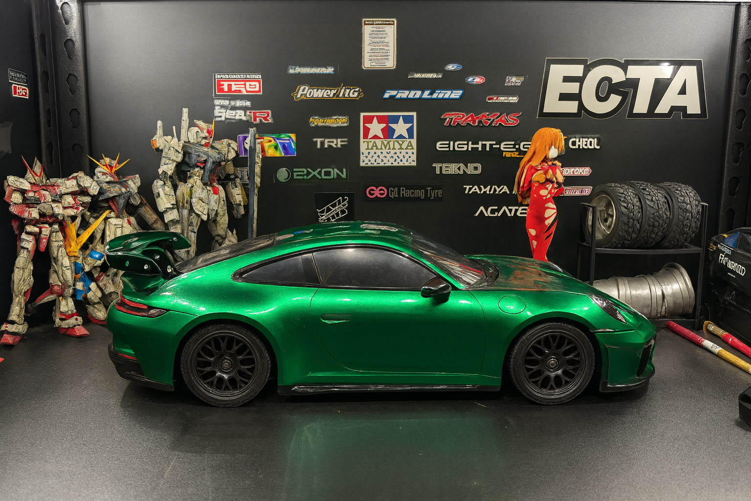 Tamiya Porsche 911 GT3 (992) RTR — 1/10 2WD RC Touring Car with Painted Body & Realistic LED Headlights/Taillights