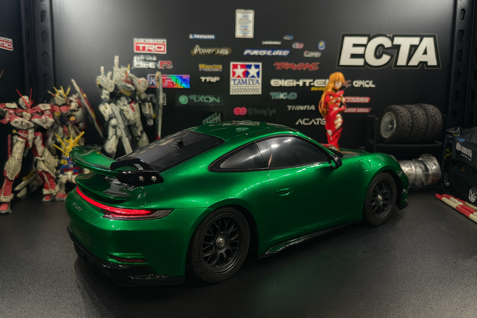 Tamiya Porsche 911 GT3 (992) RTR — 1/10 2WD RC Touring Car with Painted Body & Realistic LED Headlights/Taillights