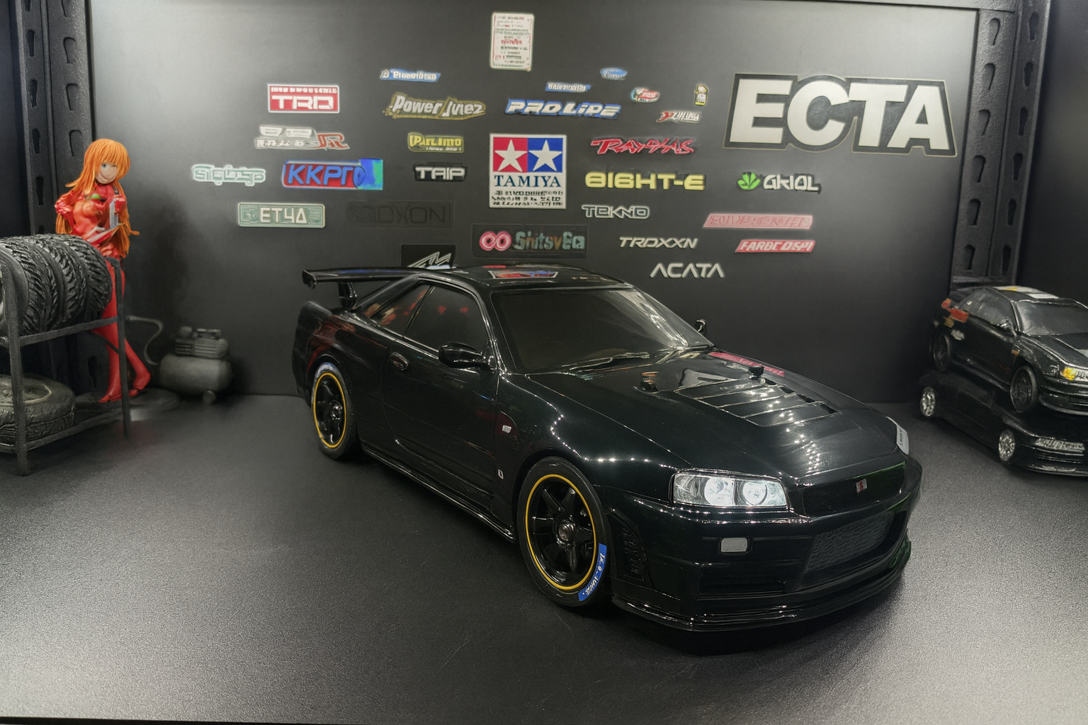 Nissan Skyline GT-R R34 Nismo RC Car – 1/10 Scale RTR Tamiya Build with LED Lights