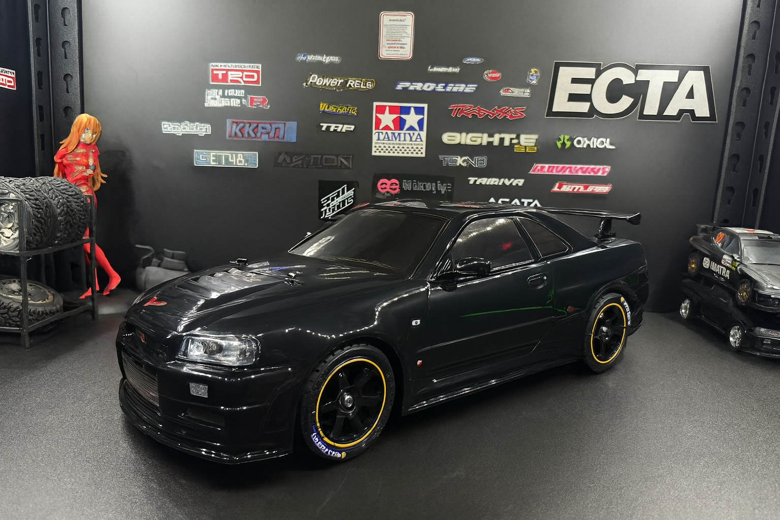 Nissan Skyline GT-R R34 Nismo RC Car – 1/10 Scale RTR Tamiya Build with LED Lights