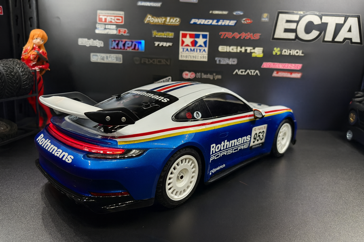 Tamiya Porsche 911 GT3 (992) RTR — 1/10 RC Touring Car with Painted Body & Realistic LED Headlights/Taillights