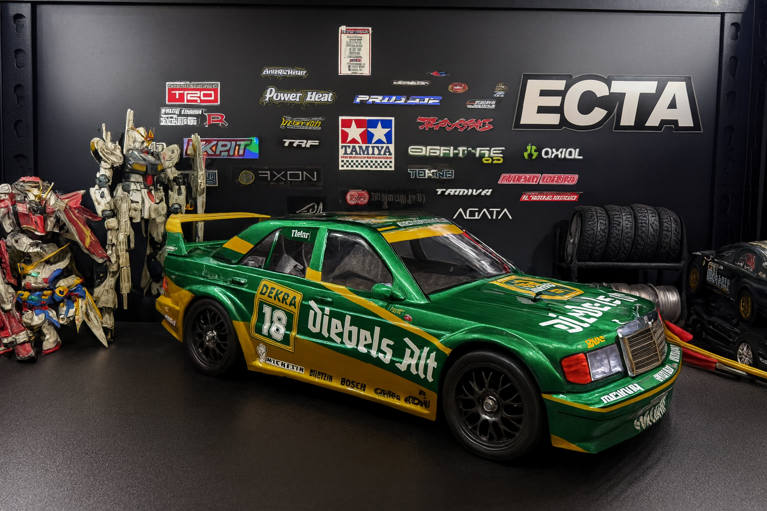 Tamiya Mercedes-Benz 190E ZAKSPEED RTR — 1/10 2WD RC Touring Car with LED Headlights & Taillights