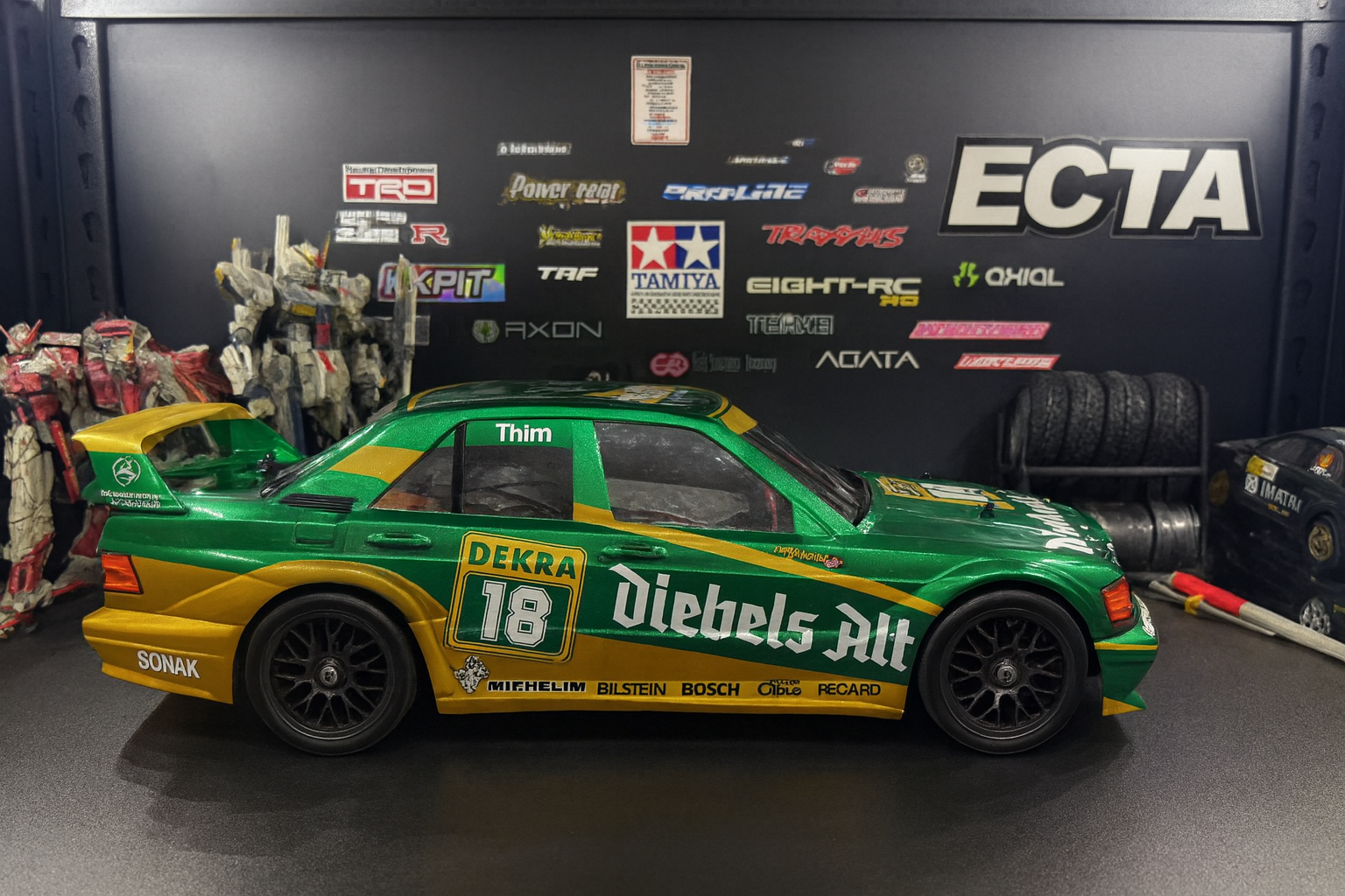 Tamiya Mercedes-Benz 190E ZAKSPEED RTR — 1/10 2WD RC Touring Car with LED Headlights & Taillights