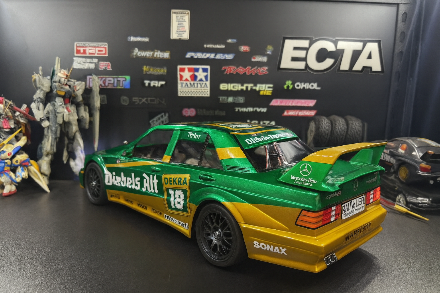 Tamiya Mercedes-Benz 190E ZAKSPEED RTR — 1/10 2WD RC Touring Car with LED Headlights & Taillights
