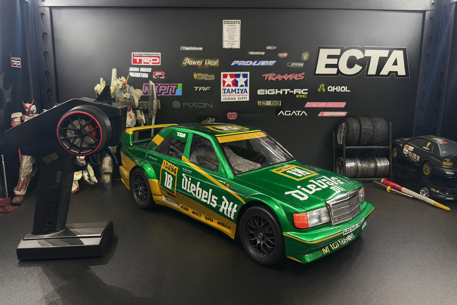 Tamiya Mercedes-Benz 190E ZAKSPEED RTR — 1/10 2WD RC Touring Car with LED Headlights & Taillights