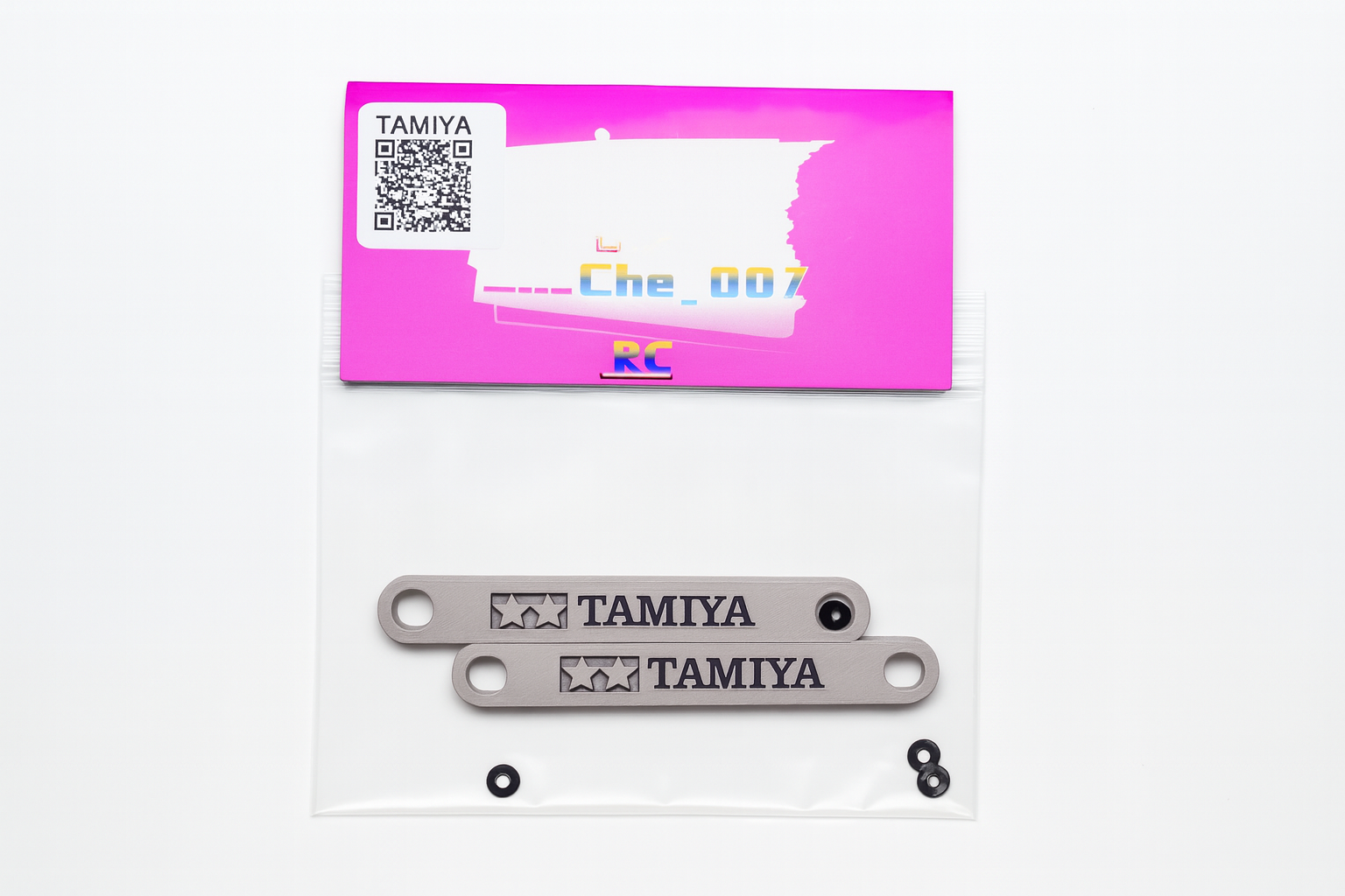 TAMIYA TT-01 / TT-02 / XV-01 / XV-02 Body Post Reinforcement Brace | Includes 4 O-Rings