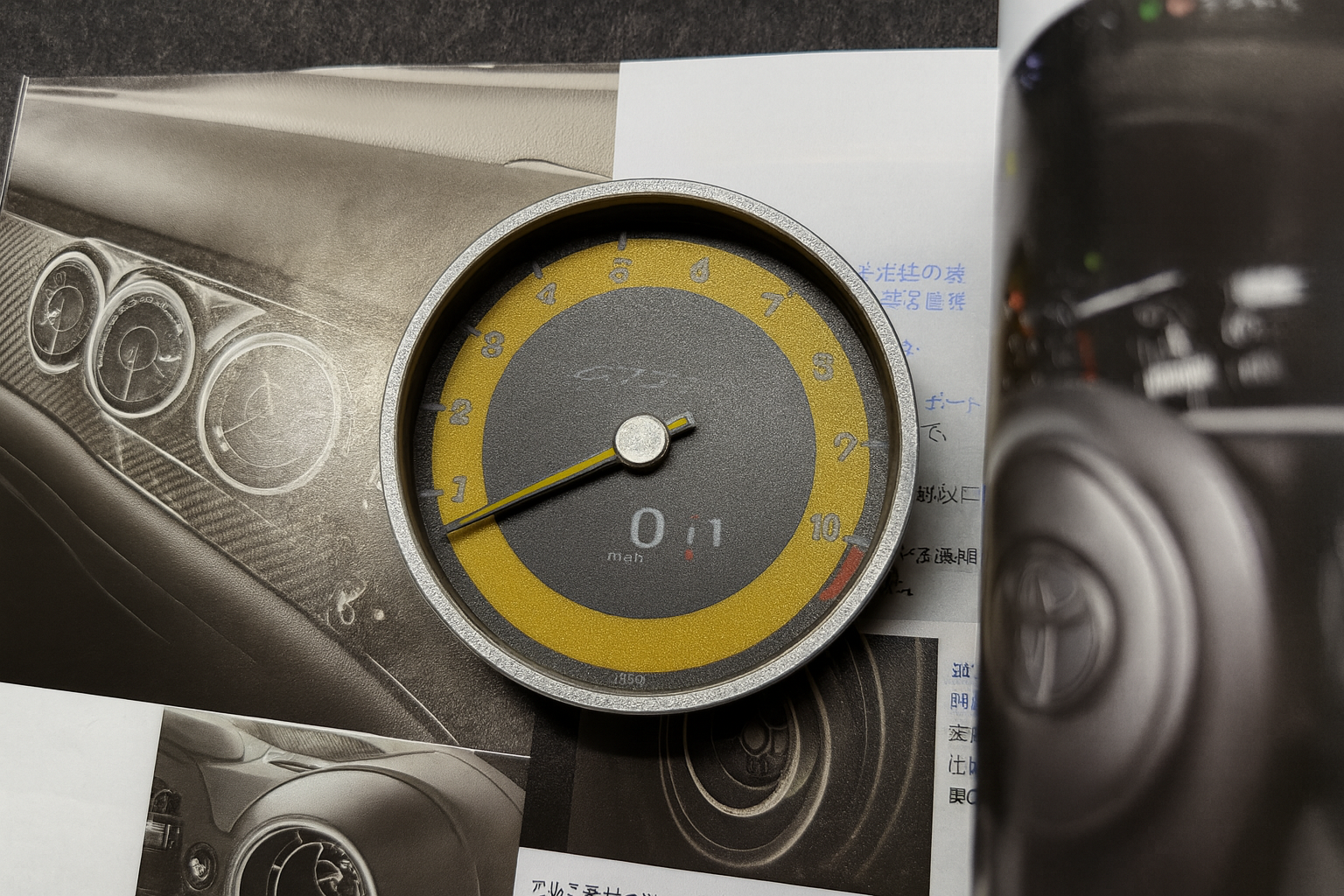 Porsche 911 GT3 RS Tachometer Key Hook – RPM Gauge Inspired Wall Mount