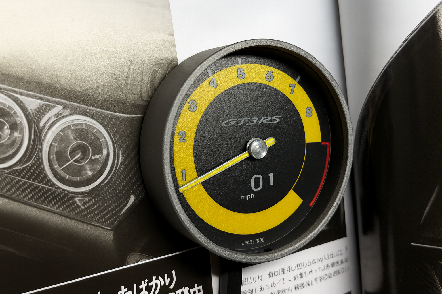 Porsche 911 GT3 RS Tachometer Key Hook – RPM Gauge Inspired Wall Mount