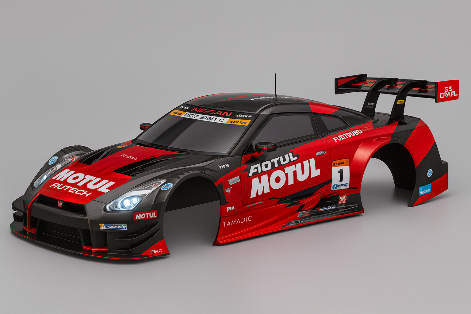 Killerbody Motul Autech GT-R — 1/10 Pre-Painted RC Touring Drift Body Shell (LED-Ready, 257mm)