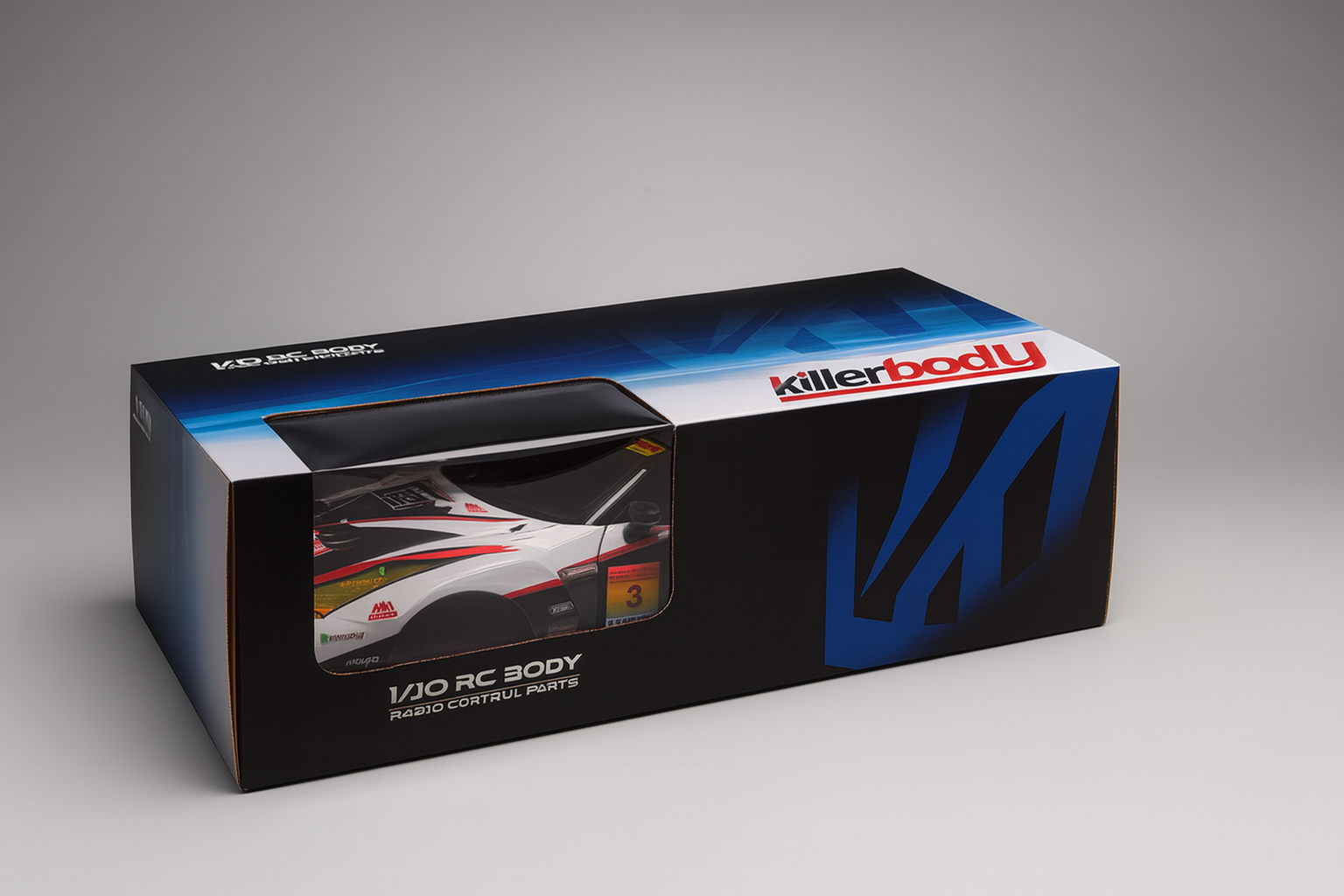 Killerbody Nissan GT-R R35 GT3 (B-MAX NDDP) — 1/10 Pre-Painted RC Drift/Touring Body Shell (LED-Ready, 257mm)