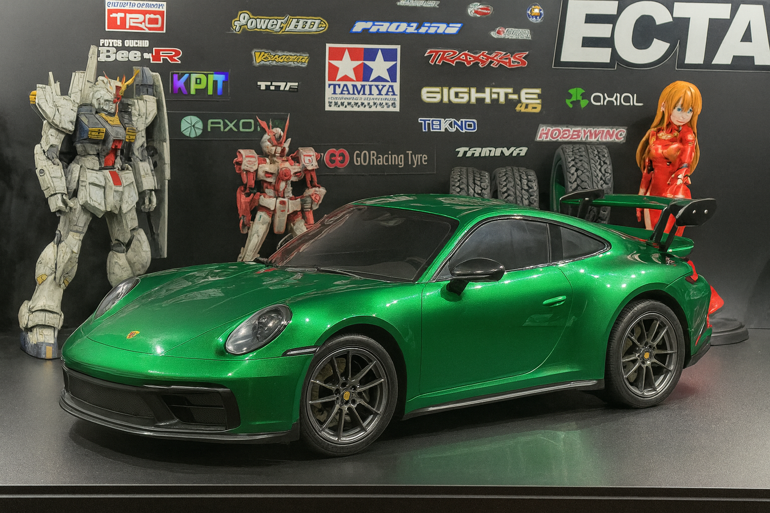 Tamiya Porsche 911 GT3 (992) RTR — 1/10 2WD RC Touring Car with Painted Body & Realistic LED Headlights/Taillights